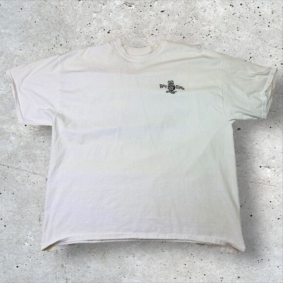 Rat Fink THINK FAST T-Shirt 2XL Ed Roth Hot Rod Drag Racing Big Daddy - Picture 2 of 12